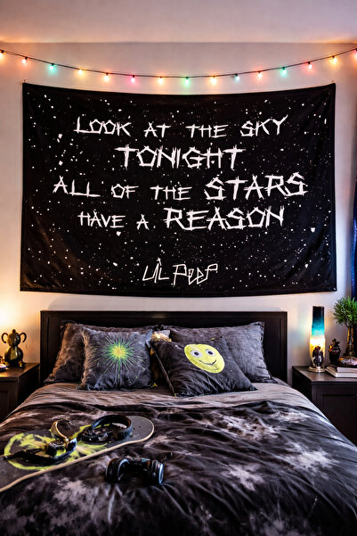 Vendini Her yıldızın bir nedeni vardır Duvar Halısı Duvar Örtüsü Wall Tapestry