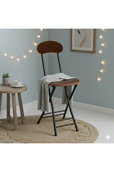 casa rosa Portable folding wooden chair, multi-purpose