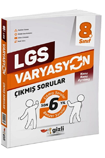 Efsane Yayınları 8.Sınıf Gizli Yayınları LGS Varyasyon Çıkmış Sorular Son 6 Y...