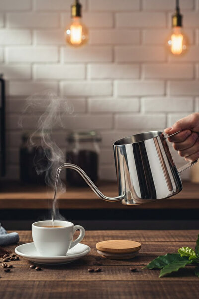 SODELICIOUS COFFEE TEA غلاية صغيرة سعة 600 مل - ميزات باريستا مع حامل مياه فو...