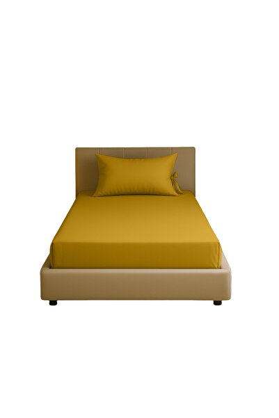 Sabia 100% Cotton 62 Thread Count 90X200 cm +30 cm Height Suitable Single Size Fitted Sheet Set