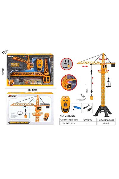 PASİFİK OYUNCAK KUMANDALI KULE VİNÇ Z6826A USB IŞIKLI 99 CM 6+