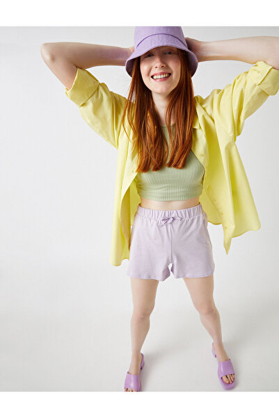 Koton Γυναικείο Σορτς Λιλά & Βερμούδες