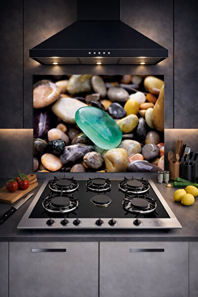 CONCEPT CAM Ocak Arkası Cam Koruyucu, Tezgah Ankastre Arkası Koruyucu, Isıya ...