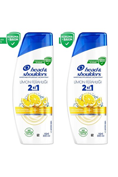 Head & Shoulders Limon Ferahlığı 2'si 1 Arada Kepeğe Karşı Etkili Şampuan X 2...