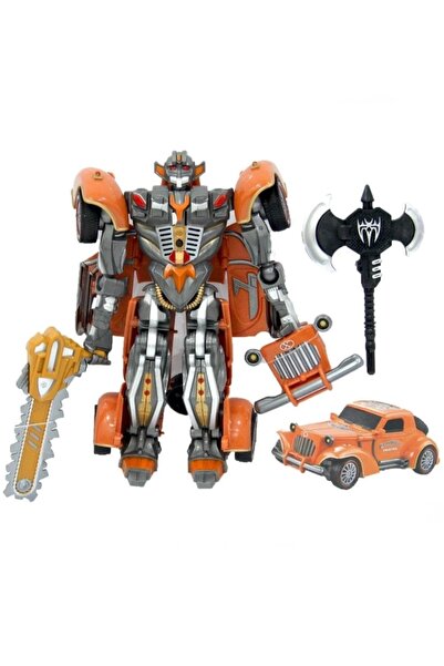 Vardem Transformers Oyuncak Arabaya Dönüşen Sesli ve Işıklı Robot 19cm Dönüşü...