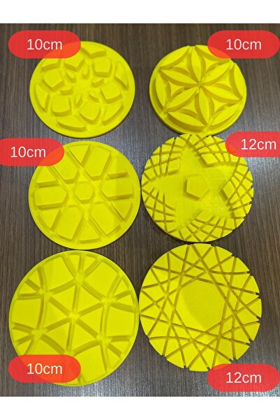 Mady Aksesuar Mady Rattan Knitted Mold Set -1-, 6 Piece Set 12 cm Large Size