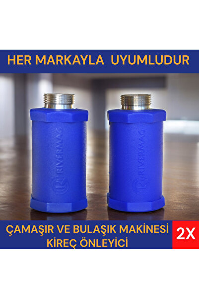 Rivermag Çamaşır Ve Bulaşık Makinası Manyetik Kireç Önleyici 2x ( Beko , Arçelik , Altus Uyumludur )