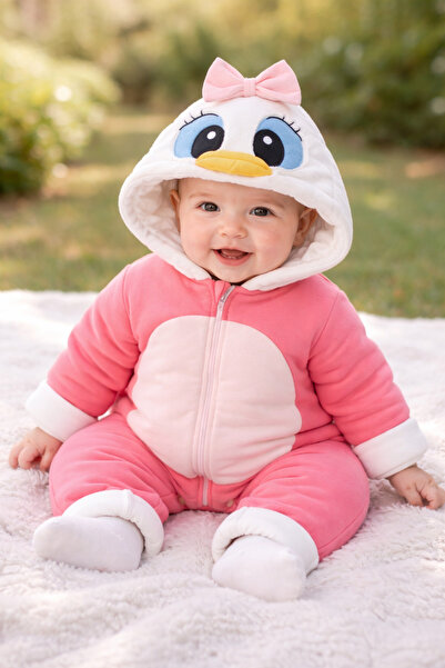 Superbaby Combinezon roz captusit - Ratusca