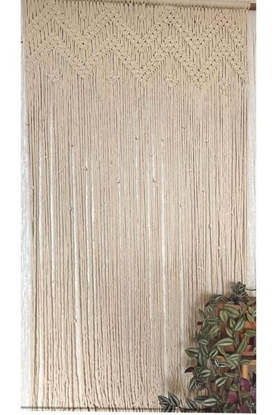 cessehome Zigzag Sa deznom Makrame Zavjesa