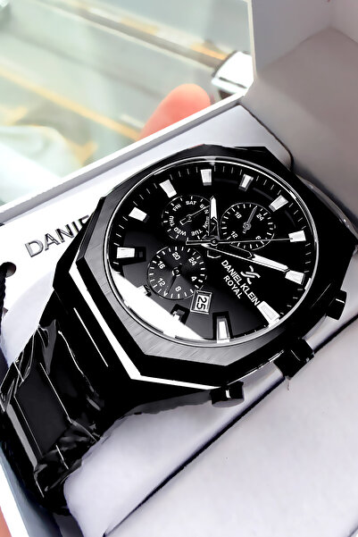 Daniel Klein Royal Seri Erkek Kol Saati 3 Atm Su Geçirmez Siyah Renk Çelik Kordon Cbk458201