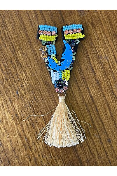 Gönülden Tasarım Broderie cu ciucuri 7x5 cm, broderie cu margele, broderie cu...