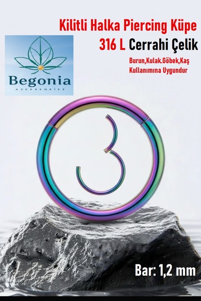Öte Beri Hayallerin Ötesi 316l Cerrahi Çelik Antialerjik Kıkırdak Tragus Heli...