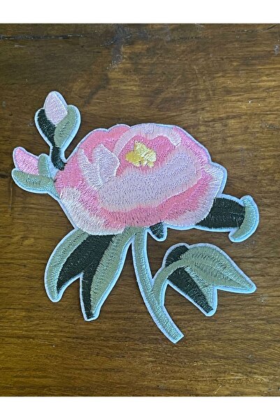 Gönülden Tasarım Iron-On Embroidery Flower Rose Embroidery Sewing Applique Ya...