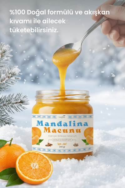 LUMİNAOİL Mandalina Macunu 240 Gr. (Ege Mandalinası Macunu)