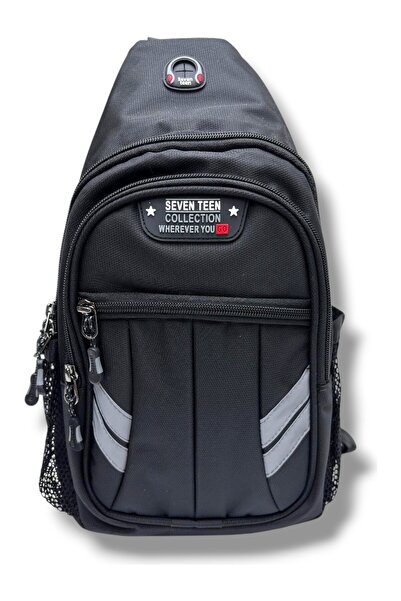 SEVENTEEN 4901-26 Λινό ύφασμα Μεγάλου μεγέθους BodyBag Τσάντα χιαστί