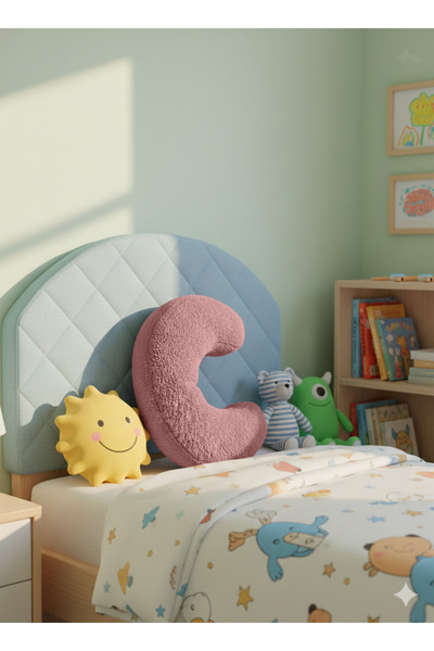 pufftable Pernă de pluș cu litera C, pernă decorativă, țesătură roz tip teddy...