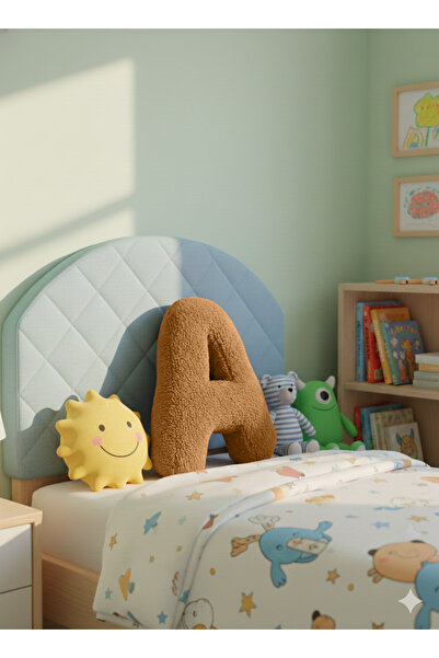 pufftable وسادة قطيفة على شكل حرف A وسادة رمي مزخرفة من قماش الجمل مقاس كبير ...