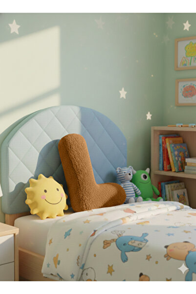 pufftable وسادة على شكل حرف L من القطيفة، وسادة زخرفية، لون بني جملي، حجم كبي...