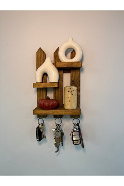 EssaDesign BOİS AHŞAP ÇITALI Anahtar Askılığı Ev Tipi Kapı Yanı Anahtarlık AN...