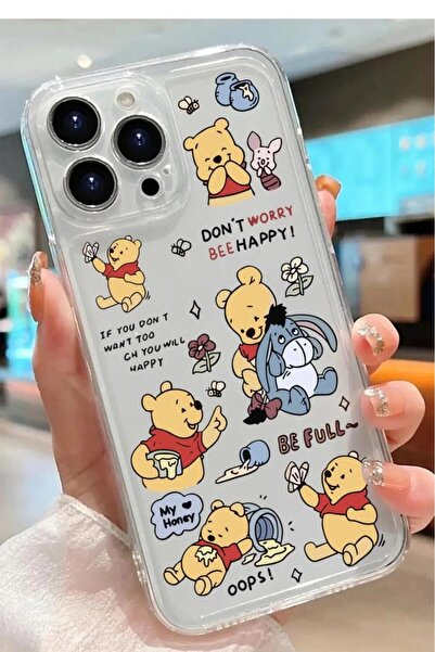 3GEN CASE İphone 15 Pro Kılıf Desenli Şeffaf Silikon Kılıf