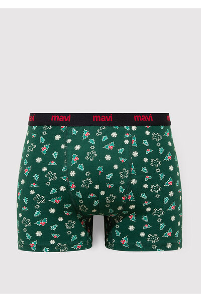 Mavi New Year Themed Green Printed Boxer 0911251-71871