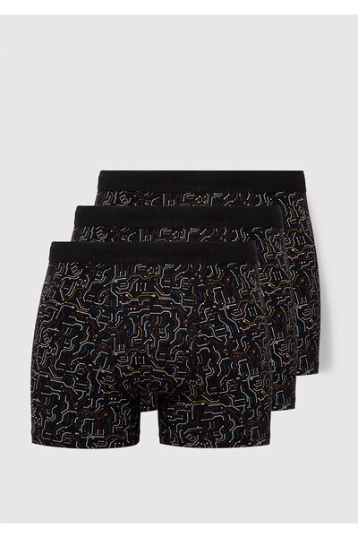 Mavi 3-Pack Printed Black Boxer 0912208-900