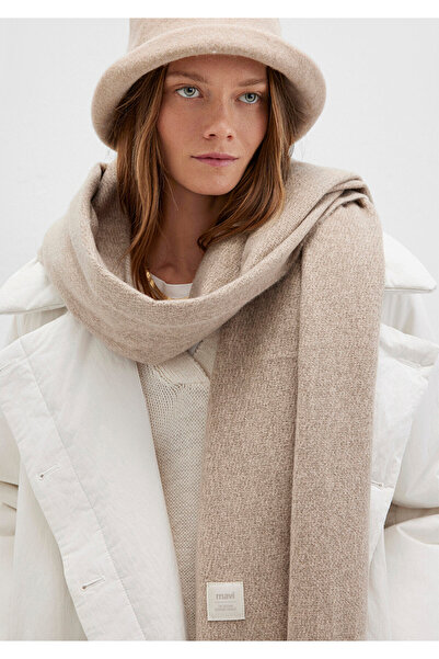 Mavi Eșarfă bej cu ciucuri 198940-34523