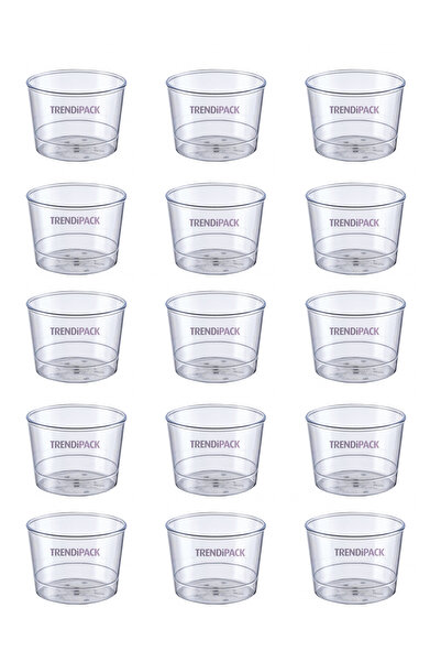 KONERPACK Plastik Tatlı Kabı , Bodega Tatlı Kasesi 250cc - 30 Adet - Kapaksız