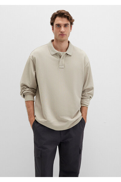 Mavi Beige Polo-Sweatshirt 0S10323-70146