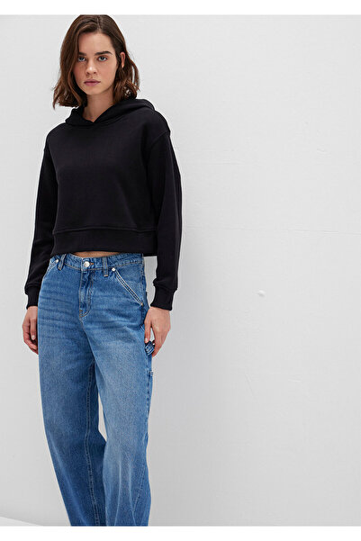 Mavi Kapüşonlu Siyah Sweatshirt 1S10386-900