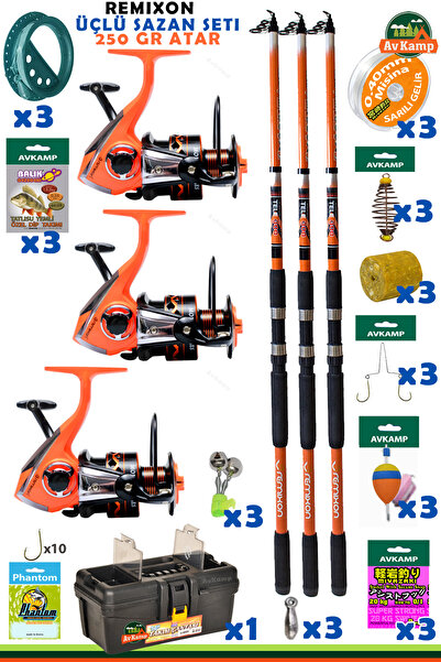 Miyazaki 3lü Sazan Olta Seti