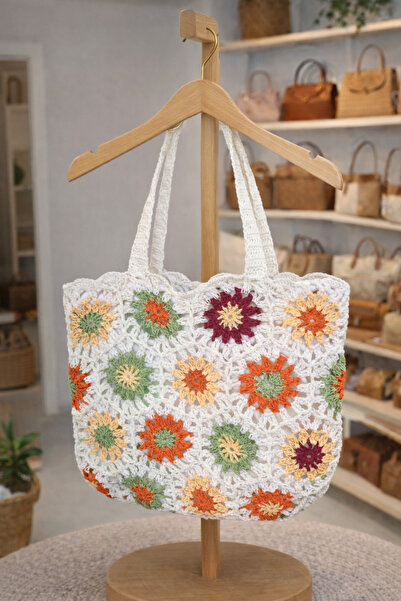 Ömay Tasarım Kağıt ip motifli çanta