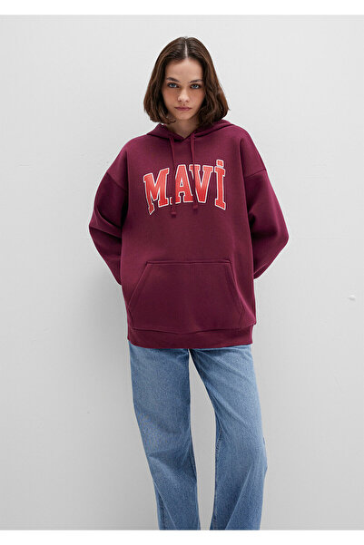 Mavi Kadın Bordo M1600361-90705 Sweatshirt