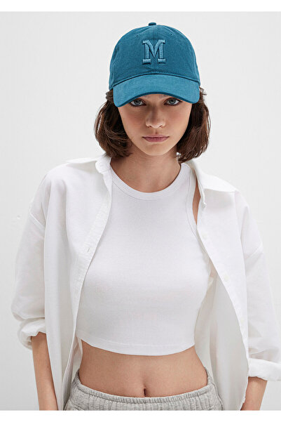 Mavi M Nakışlı Şapka 1912255-71888