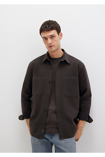 Mavi (TENCEL™) Liyosel Karışımlı Kahverengi Gömlek Regular Fit / Normal Kesim 0211649-70219