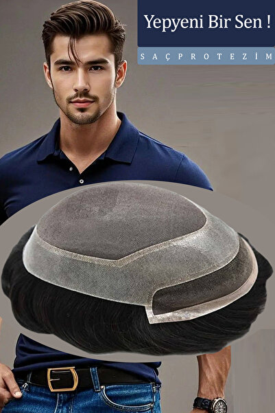 SACPROTEZİM Protez Saç Ancora (MTE 108) 5x8 Renk 2 Ince Telli Her Yöne Tarana...