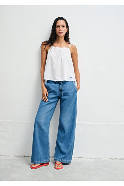 Mavi Fish Embroidered White Blouse 1211217-620