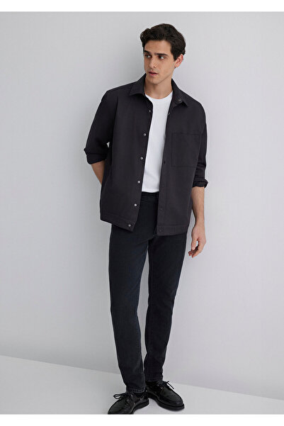 Mavi Schwarzes Hemd Loose Fit / Weite, bequeme Passform 0211551-900