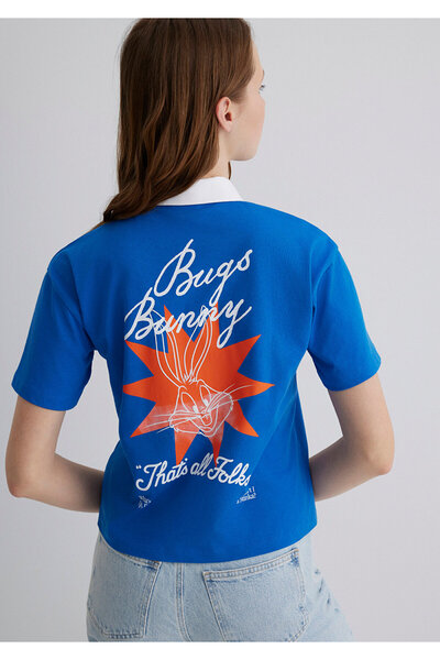 Mavi Bugs Bunny Baskılı Tişört Regular Fit / Normal Kesim 1613355-81330