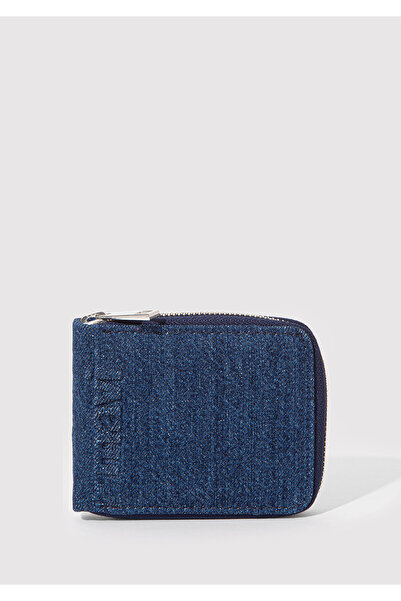 Mavi Fermuarlı Denim Cüzdan 1913340-83594