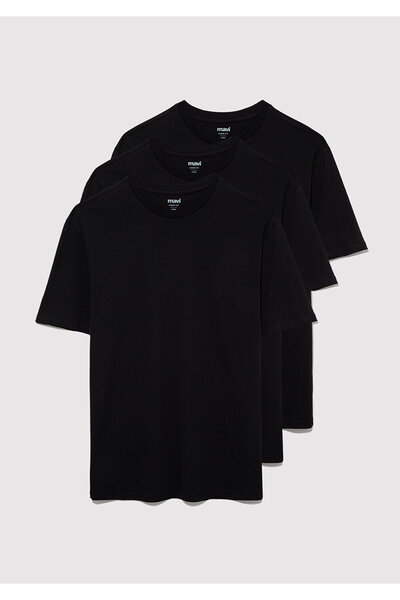 Mavi 3er-Pack Basic-T-Shirts für Herren mit lockerer Passform/lockerer, entspannter Passform 0612315 -900