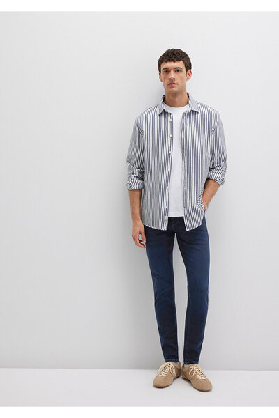 Mavi James Premium Blue Dark Ink Si Jean Trousers 0042487838