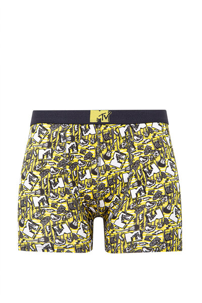 Mavi MTV Baskılı Beyaz Boxer 0911384-620