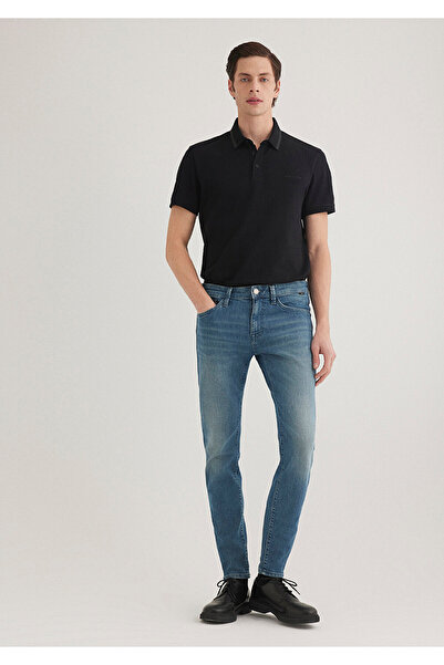 Mavi James Lux Pantaloni Jins de lungime diferită alb și albastru 0042489352