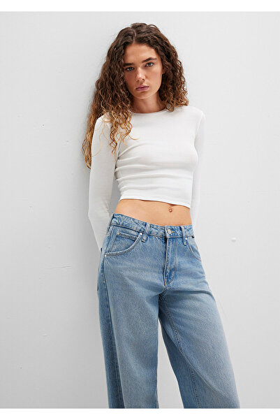 Mavi Tricou crop alb cu mânecă lungă Crop / Cropped 1612822-70057