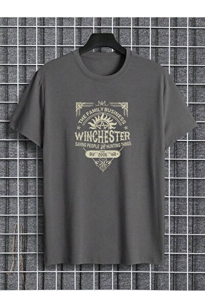 l'eivor Supernatural Winchester Brothers Baskılı Pamuk T-shirt