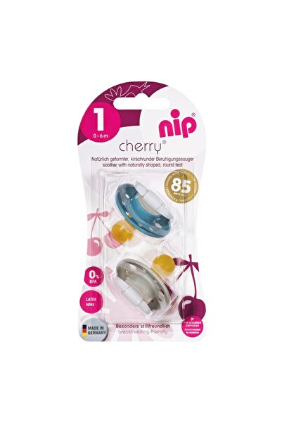 Nip Suzetă din latex Cherry Boy, 6 luni, 91004