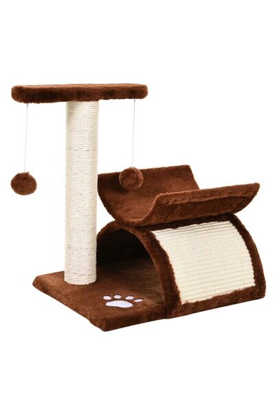 Mercaton Ansamblu de joaca pentru pisici, cu platforma, culcus si ciucuri, ma...