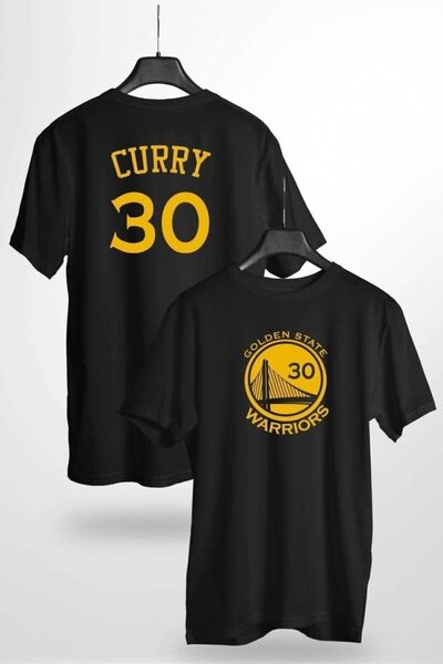 l'eivor Dizajn majice Steph Curry Warriors crnog džerseja